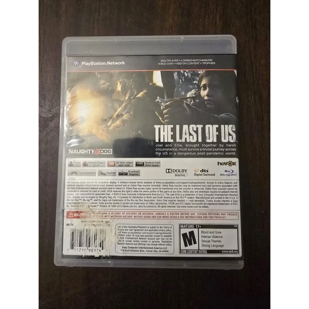 The Last of Us(PlayStation 3 PS3) Game & Case TESTED‎